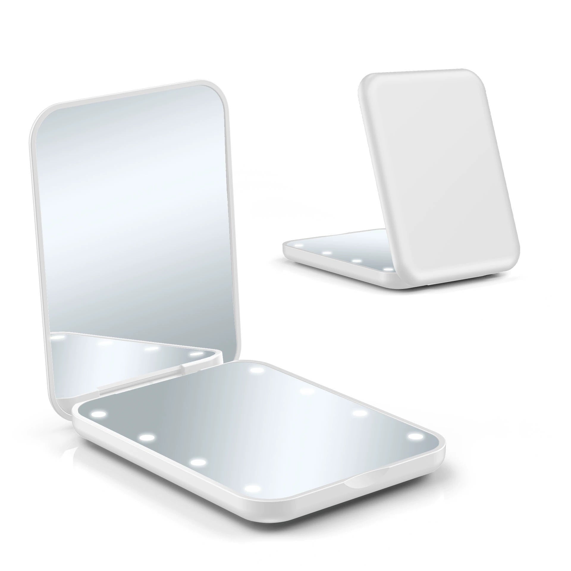 LED Compact Mirror 1X 3X Magnification, Mini Pocket Makeup Mirror for Purse, Travel Beauty Mirror Portable Gift