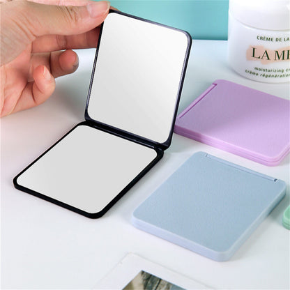 Rectangle Folding Makeup Mirror Portable High Definition Pocket Vanity Double Side Cosmetic Makeup  1