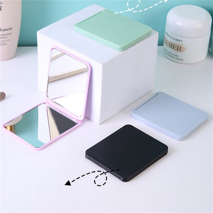 Rectangle Folding Makeup Mirror Portable High Definition Pocket Vanity Double Side Cosmetic Makeup  3