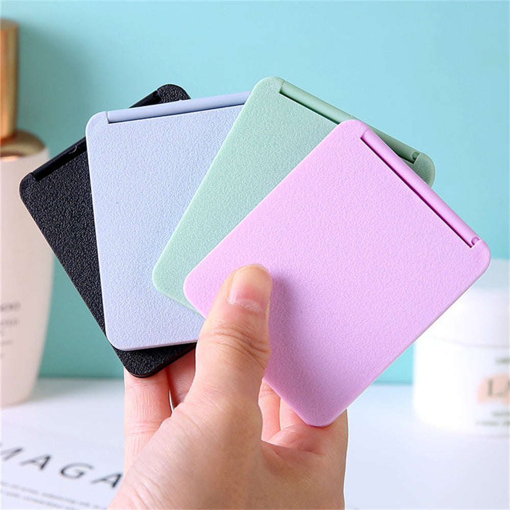 Rectangle Folding Makeup Mirror Portable High Definition Pocket Vanity Double Side Cosmetic Makeup  5