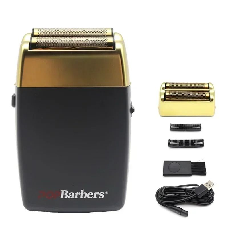 Professional Electric Beard Trimmer Double Foil Shaver With USB Charging 20