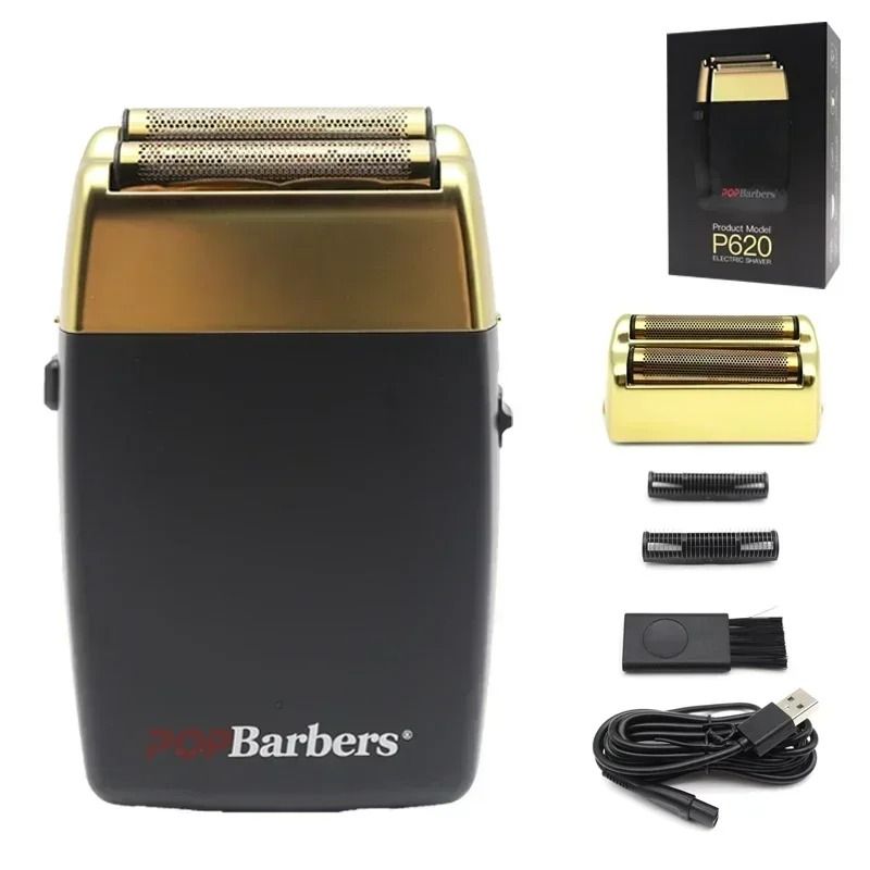 Professional Electric Beard Trimmer Double Foil Shaver With USB Charging 21