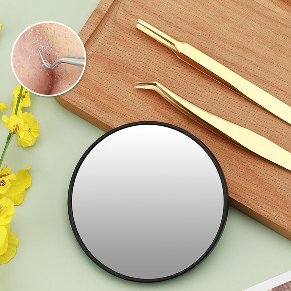 Portable Magnification Mirror With Suction Cup, Round Makeup Mirror, Blackhead Magnifying Mirror