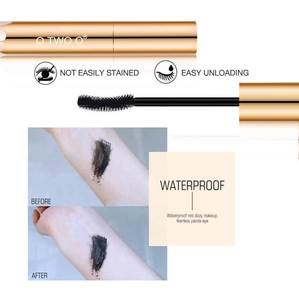 Long-wearing Gold Color Mascara, 3D Mascara Lengthening Black Lash, Eyelash Extension Eye Lashes Brush