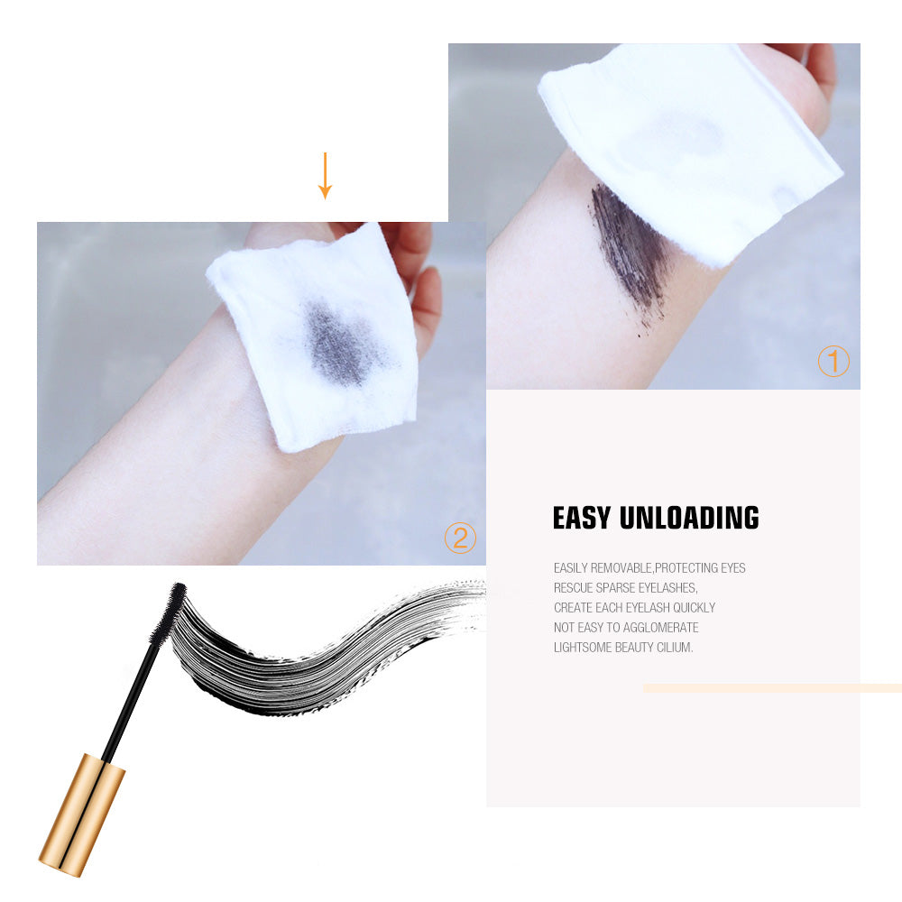 Long-wearing Gold Color Mascara, 3D Mascara Lengthening Black Lash, Eyelash Extension Eye Lashes Brush