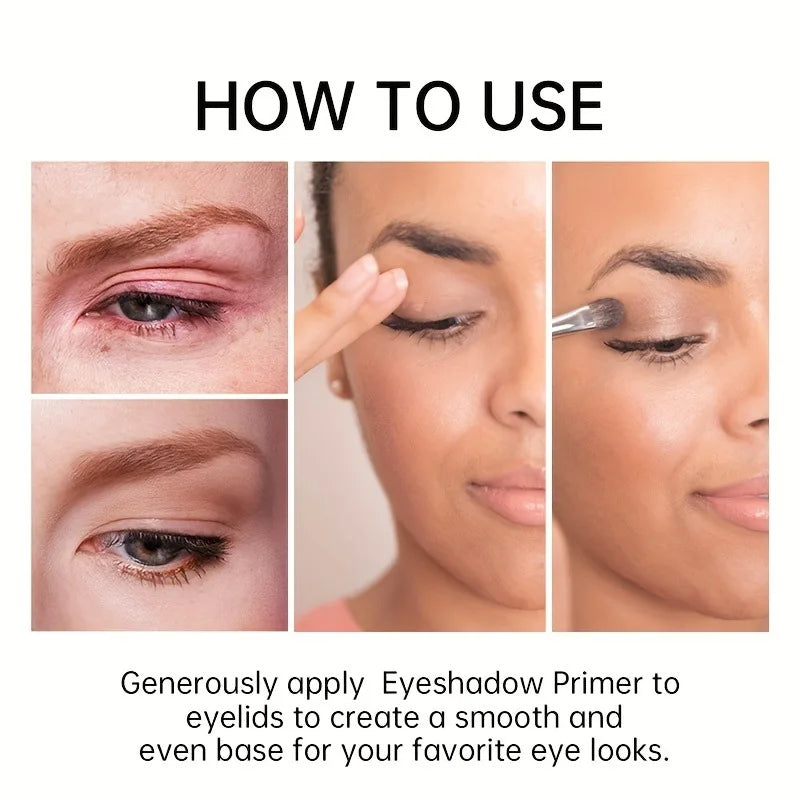 Long Lasting Eye Primer Concealer, Natural Face Makeup Cream, High-Gloss Finish, Beauty Essential for Perfect Coverage