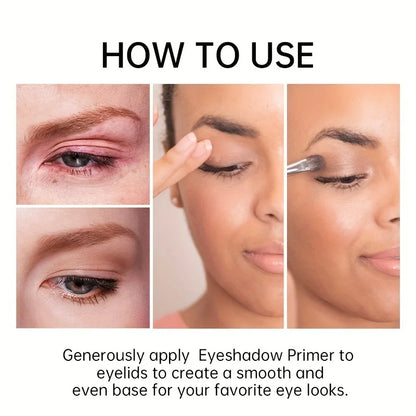 Long Lasting Eye Primer Concealer, Natural Face Makeup Cream, High-Gloss Finish, Beauty Essential for Perfect Coverage