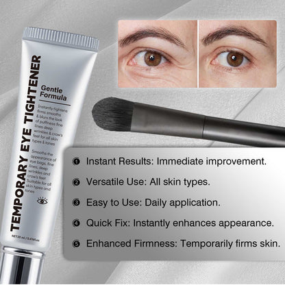 Instant Eye Firming Cream 20ML, Temporary Eye Tightener, Smooth Fine Line Facial Makeup Primer, Gentle Eye Care
