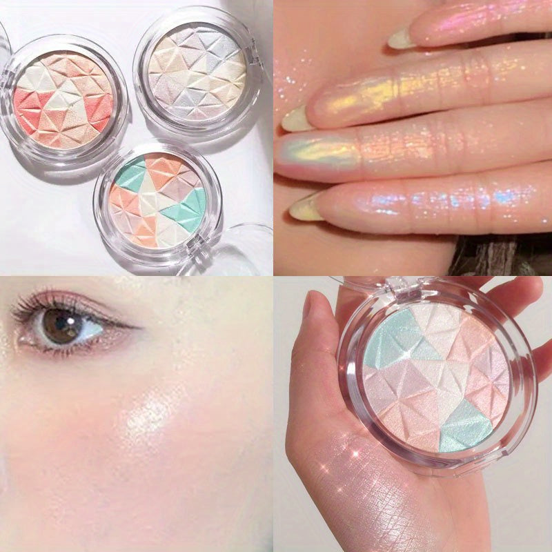Highlighter Makeup Palette, Bronzer Highlight Shimmer Glitter Face, Ultra-concentrated Body Illuminator Brighten Skin