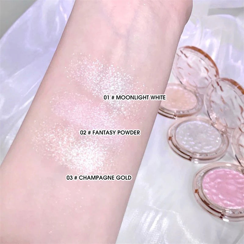 Glitter Highlight Contour Palette High Gloss Powder Natural Gloss Contour Concealer LongLasting Lig 4