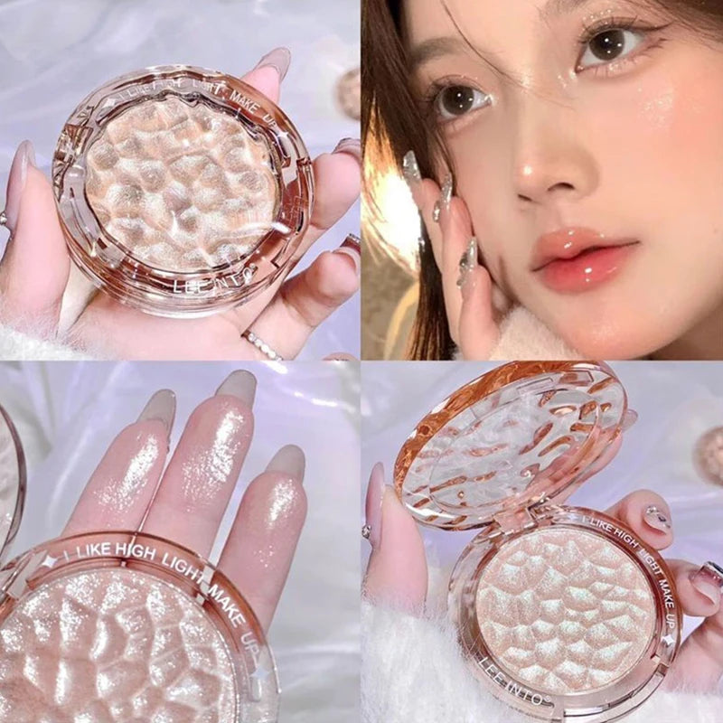 Glitter Highlight Contour Palette High Gloss Powder Natural Gloss Contour Concealer LongLasting Lig 6