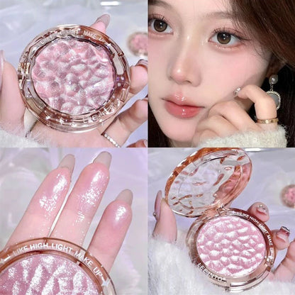 Glitter Highlight Contour Palette High Gloss Powder Natural Gloss Contour Concealer LongLasting Lig 8