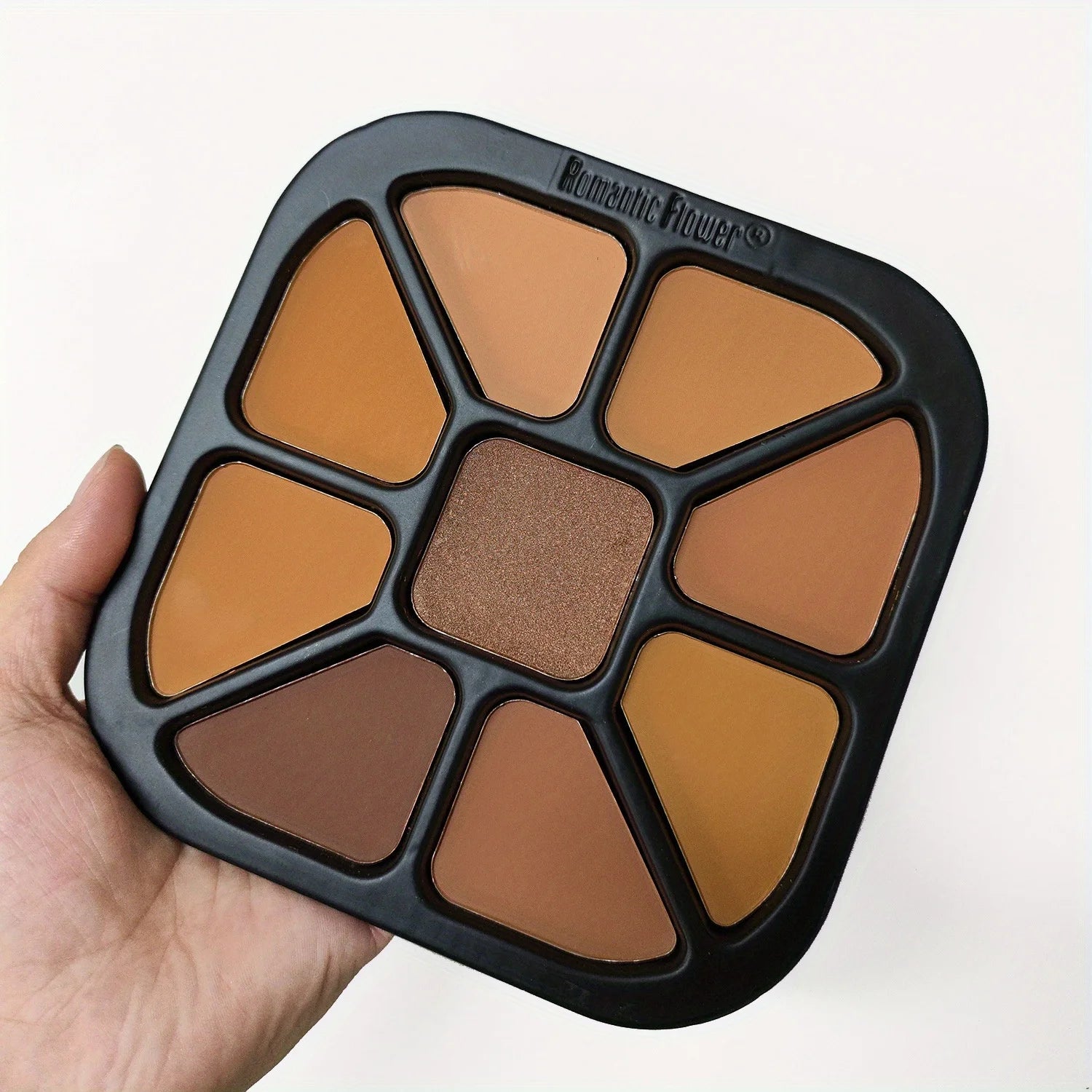 Matte 9 Colors Finishing Powder Palette, Natural Highlighting Makeup, Waterproof Sweatproof Concealer Beauty Cosmetics