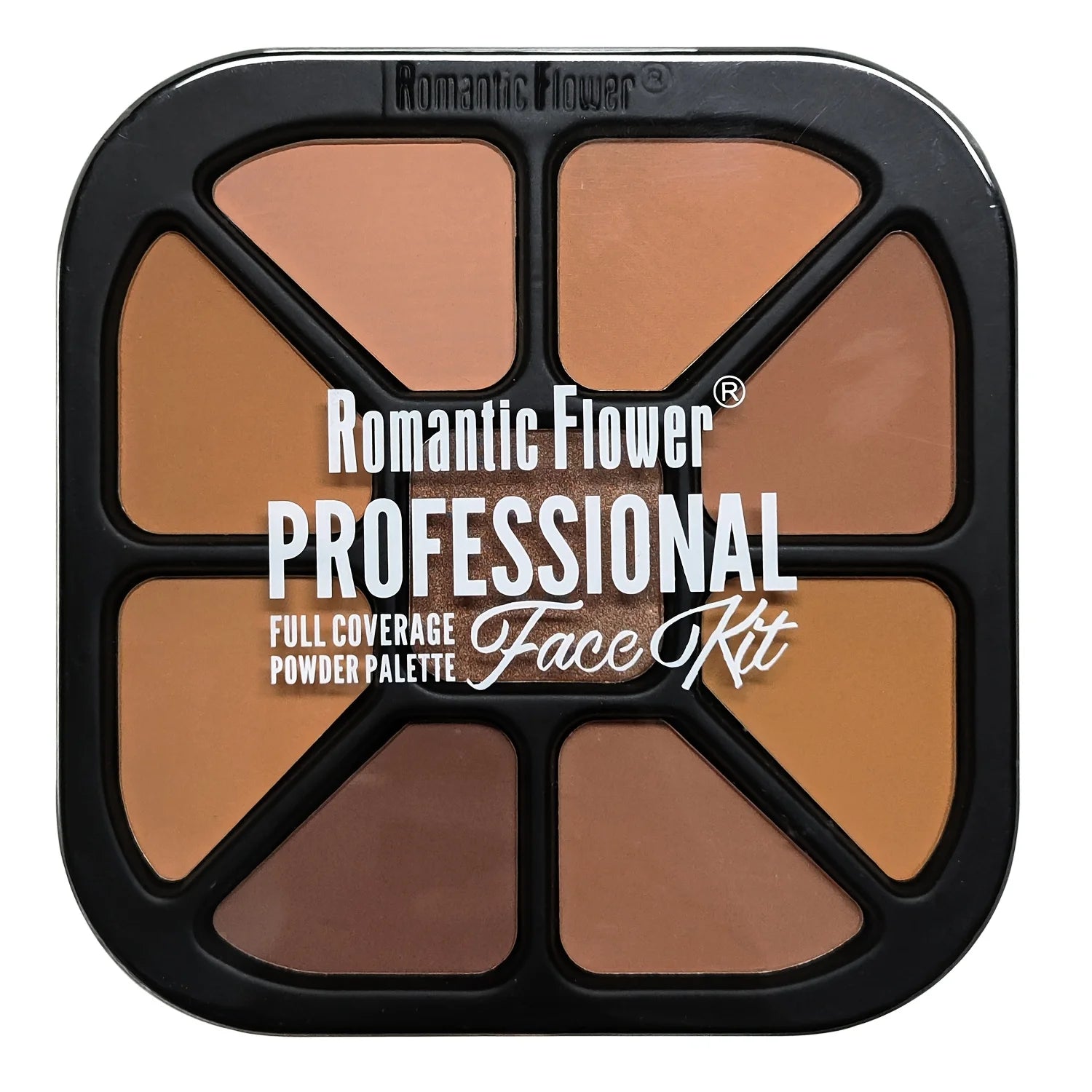 Matte 9 Colors Finishing Powder Palette, Natural Highlighting Makeup, Waterproof Sweatproof Concealer Beauty Cosmetics