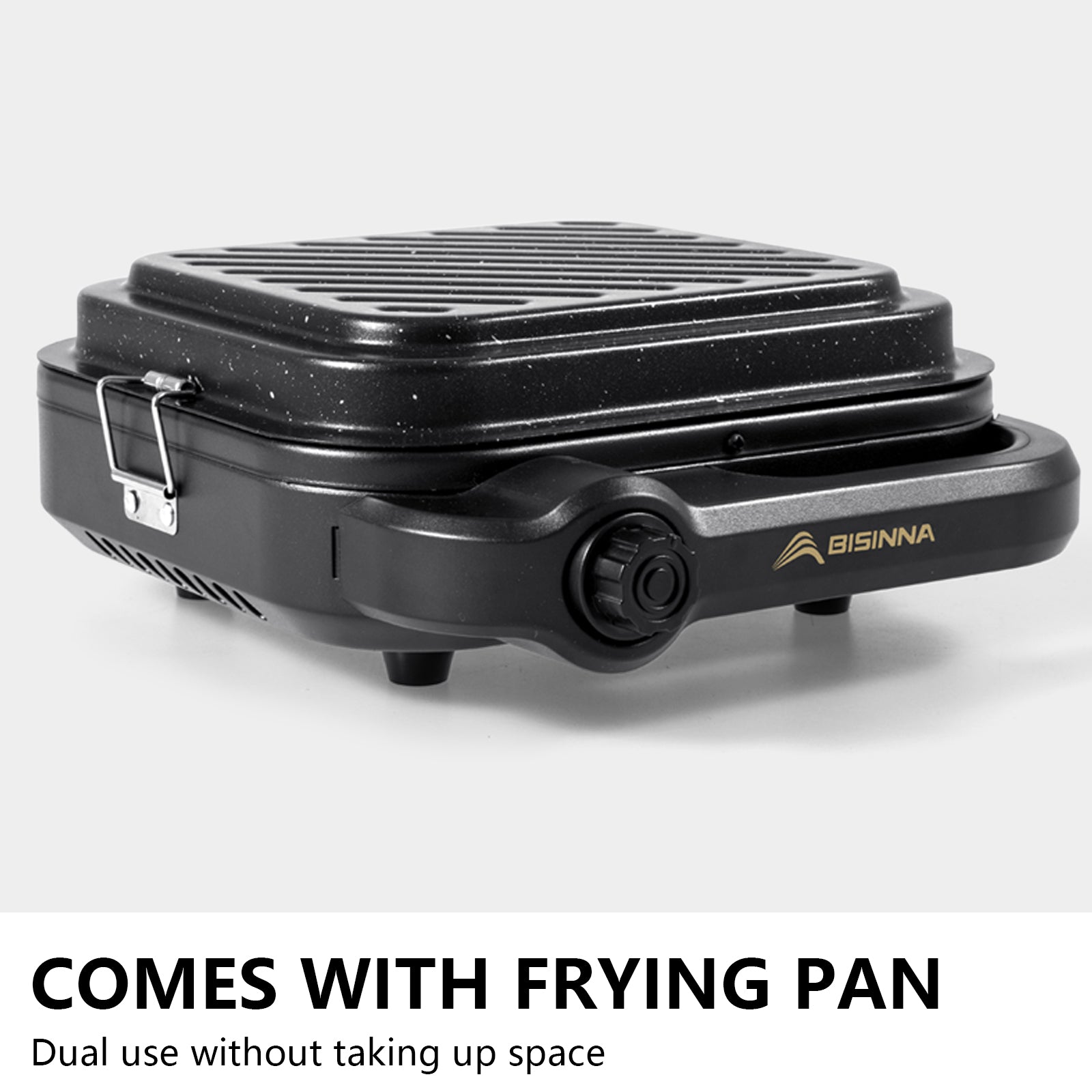 Portable BISINNA Camping Gas Stove High Firepower Split Cassette Furnace Outdoor Gas Burner for BBQ, Hiking, Picnic