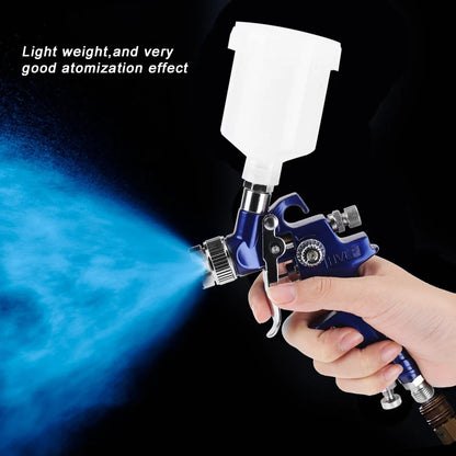 Professional Nozzle Mini Pneumatic Spray Gun, Car Painting Repair Tool, Gravity Feed, Furniture, Model Making