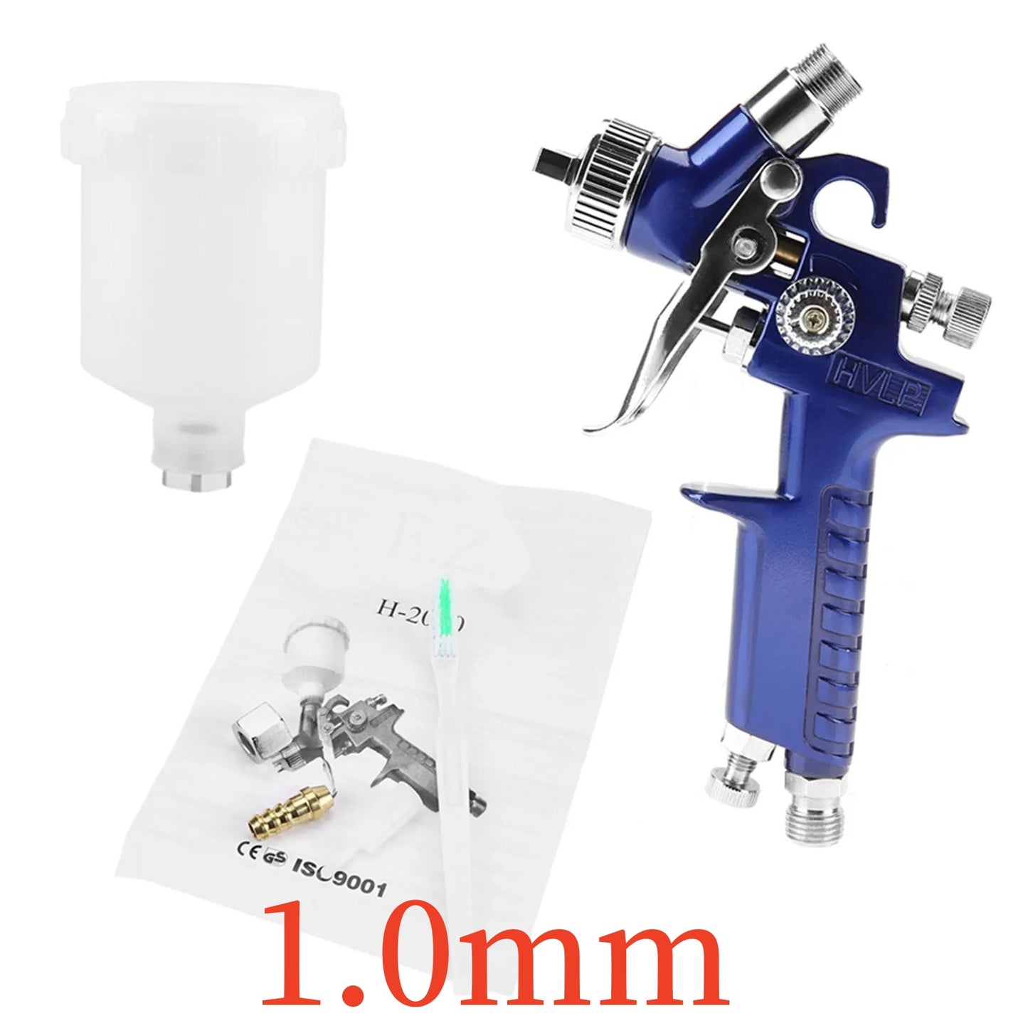 Professional Nozzle Mini Pneumatic Spray Gun Car Painting Repair Tool Gravity Feed Furniture Model  5