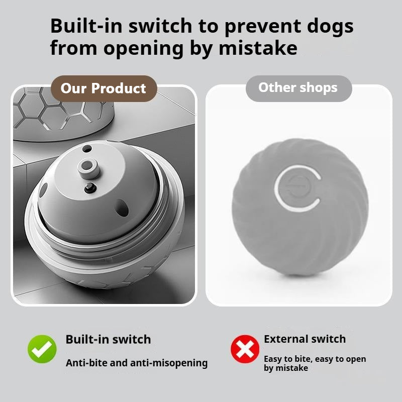 USB Automatic Bouncing Smart Dog Toy Ball Electronic Interactive Pet Toy Ball With Rolling Motion   3