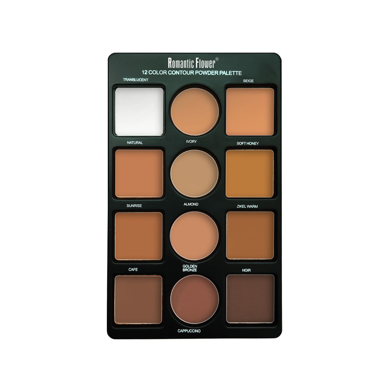12 Colors Matte 3D Contour Highlight Brighten Women Cosmetics Pressed Powder Repair Tray Concealer  5