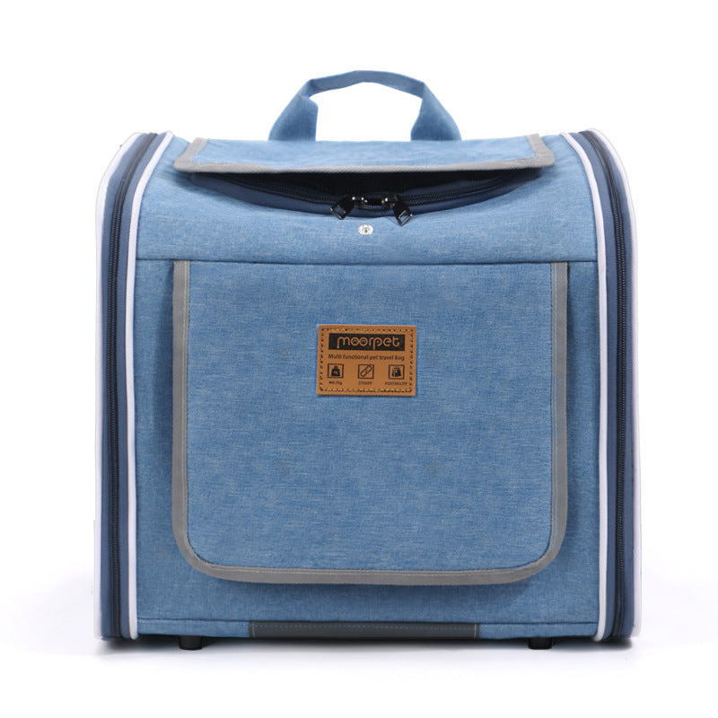 Mo Chong Car-Mounted Pet Bag, Nordic-Style Cat & Dog Carrier, Portable Handheld & Backpack for Bicycle & Outdoor Use