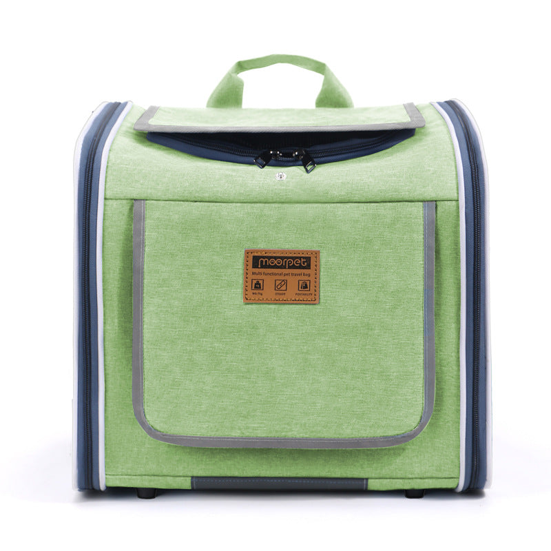 Mo Chong Car-Mounted Pet Bag, Nordic-Style Cat & Dog Carrier, Portable Handheld & Backpack for Bicycle & Outdoor Use