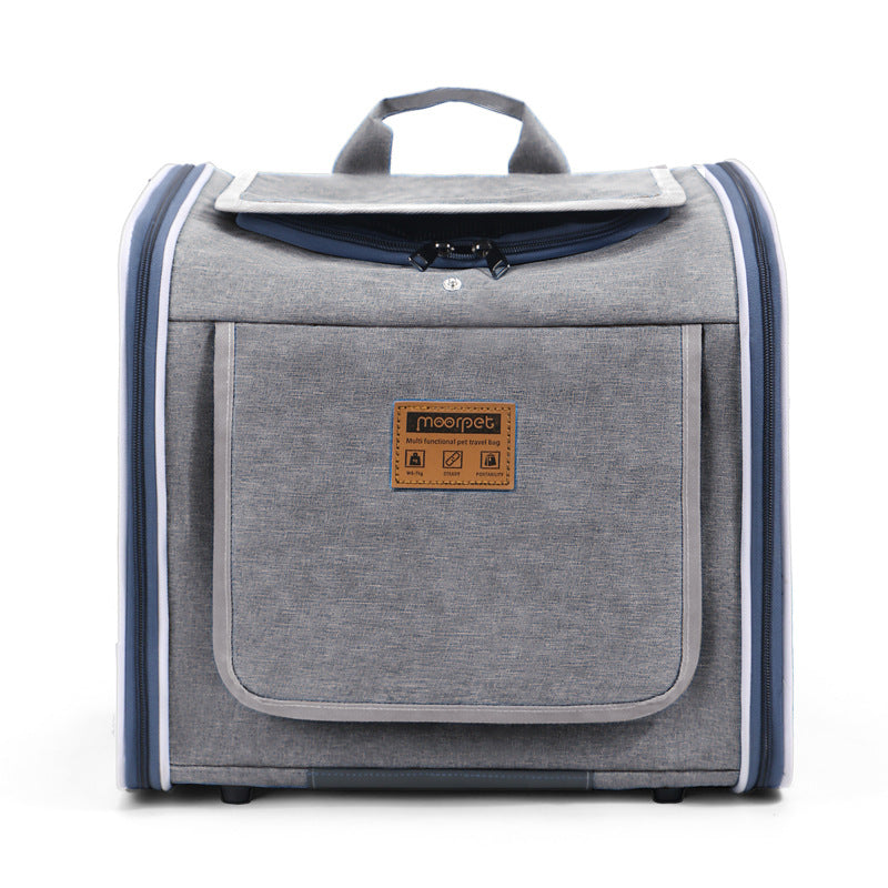Mo Chong Car-Mounted Pet Bag, Nordic-Style Cat & Dog Carrier, Portable Handheld & Backpack for Bicycle & Outdoor Use