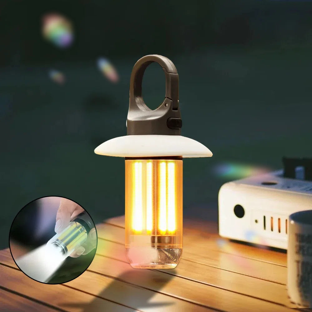 LED Rechargeable Flashlight Camping Lantern Bright Portable Waterproof Hiking Fishing Outdoor Hangi 1