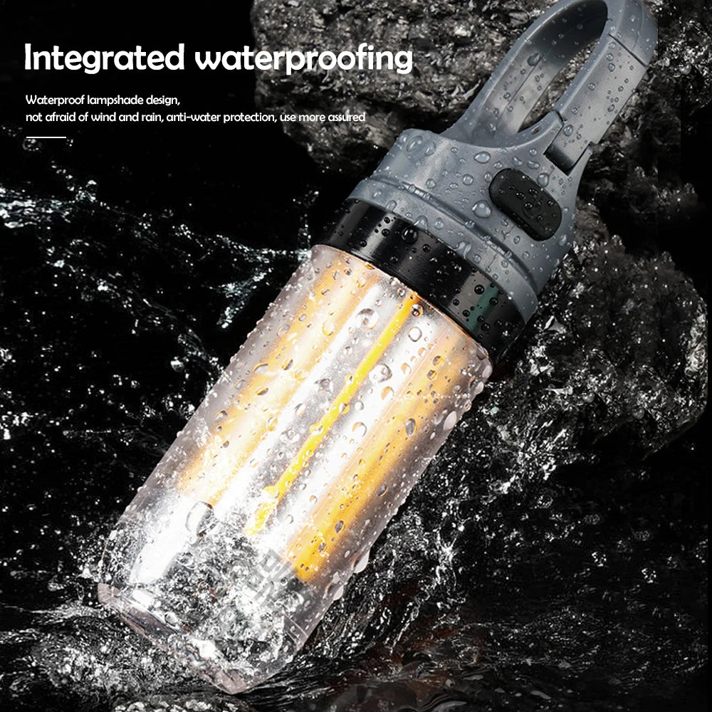 LED Rechargeable Flashlight Camping Lantern Bright Portable Waterproof Hiking Fishing Outdoor Hangi 3