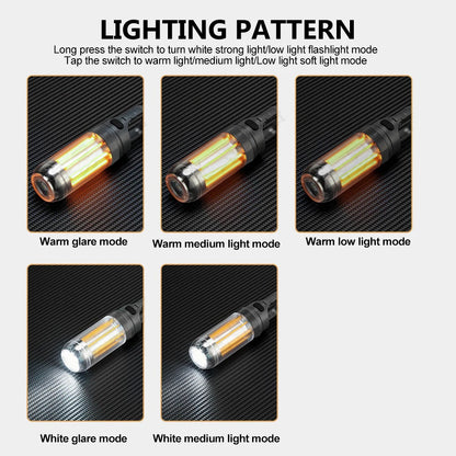 LED Rechargeable Flashlight Camping Lantern Bright Portable Waterproof Hiking Fishing Outdoor Hangi 4
