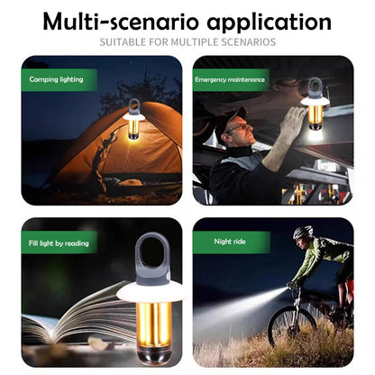 LED Rechargeable Flashlight Camping Lantern Bright Portable Waterproof Hiking Fishing Outdoor Hangi 5