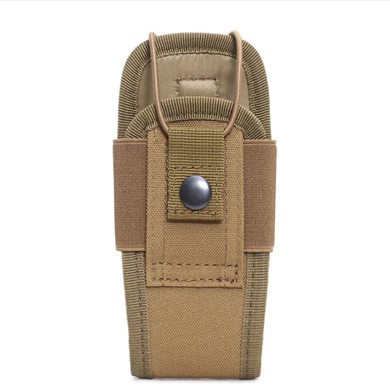 Oxford Tactical Walkie-Talkie Pouch Portable Outdoor Hunting Waist Bag, Sports Fanny Pack with Interphone Protective