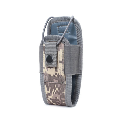Oxford Tactical Walkie-Talkie Pouch Portable Outdoor Hunting Waist Bag, Sports Fanny Pack with Interphone Protective