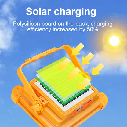 Solar Rechargeable Camping Lantern High Power Bank LED Tent Light Powerful Magnet Flashlight Repair 3