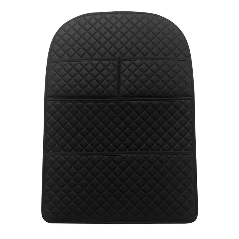 Universal Car Anti Kicks Pad Leather Seat Back Protector Waterproof Backseat Kick Mats With Organiz 5