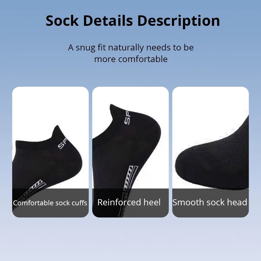 Mens Breathable Mesh Sports Socks Pack Options 5