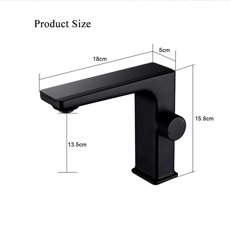 Digital Display LED Bathroom Faucet With Hot And Cold Water Mixer 4