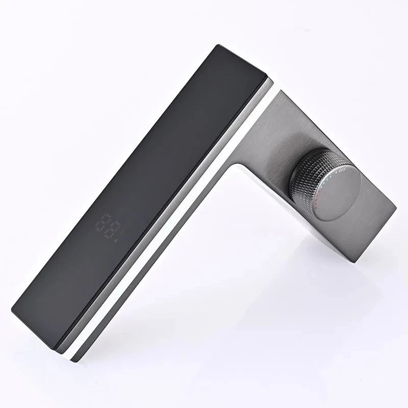 Digital Display LED Bathroom Faucet With Hot And Cold Water Mixer 6