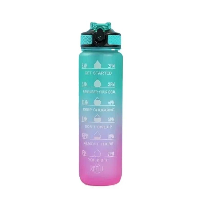 Plastic Sport Water Bottle Leakproof With Straw And Carry Handle 11