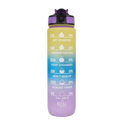 Plastic Sport Water Bottle Leakproof With Straw And Carry Handle 12