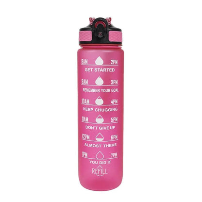 Plastic Sport Water Bottle Leakproof With Straw And Carry Handle 16