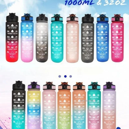 Plastic Sport Water Bottle Leakproof With Straw And Carry Handle 5