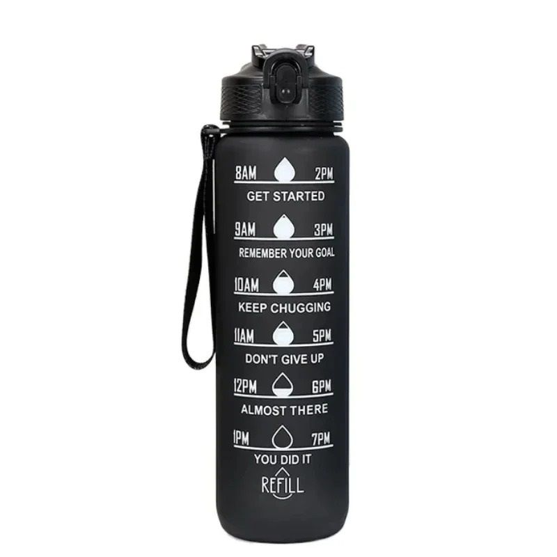Plastic Sport Water Bottle Leakproof With Straw And Carry Handle 6
