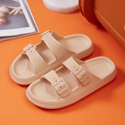 Women Cloud Slides Plush Platform Slippers Lightweight Beach Sandals 10
