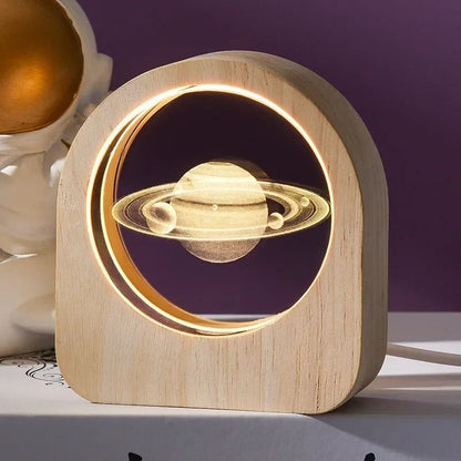 3D Crystal Glass Solar System Engraved Decoration For Desktop And Gift Giving 13