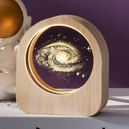 3D Crystal Glass Solar System Engraved Decoration For Desktop And Gift Giving 15