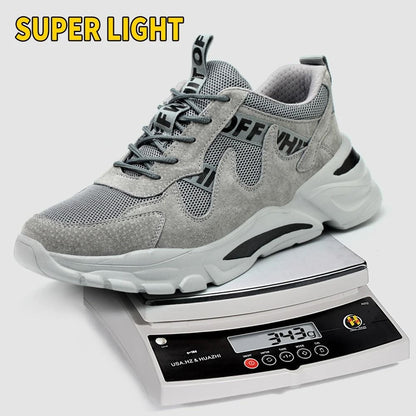 Mens Safety Work Sneakers Steel Toe Puncture Resistant Breathable 4
