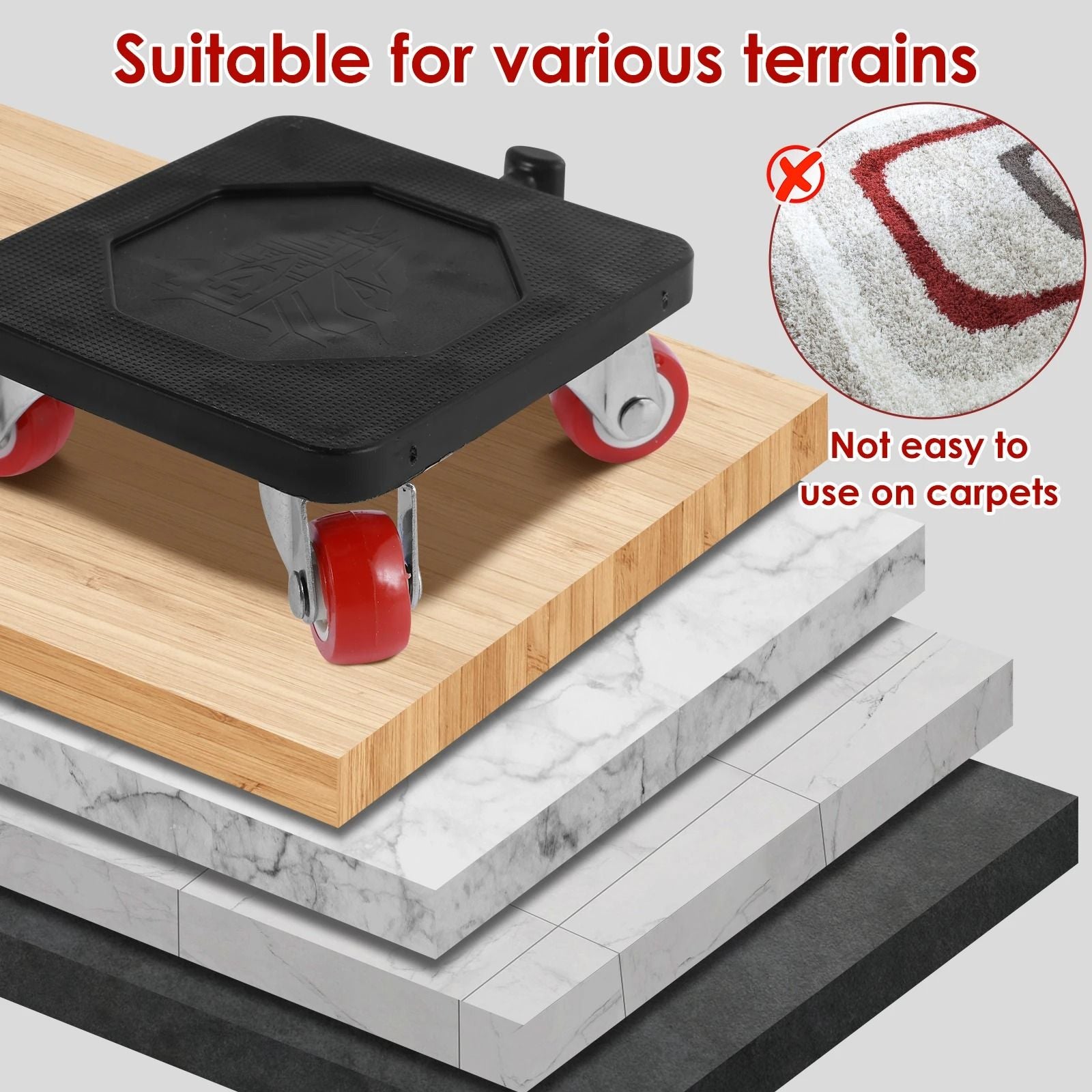 Heavy Duty Furniture Lifter And Mover Tool Set With 400KG Load Capacity 2