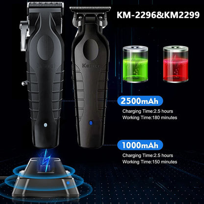 Professional Cordless Hair Trimmer Kit With Clipper Trimmer And Foil Shaver 3