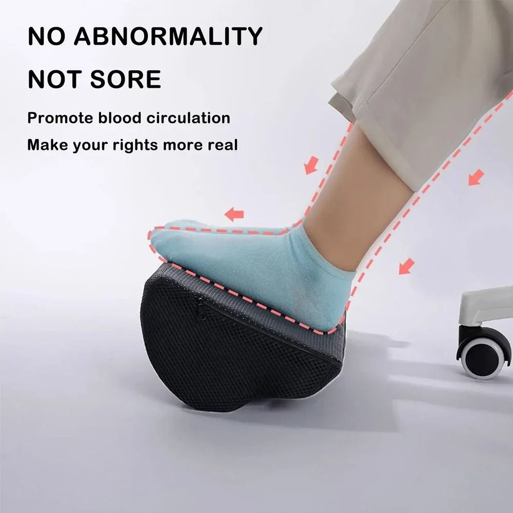 Memory Foam Foot Rest For Under Desk With Washable Cover 3