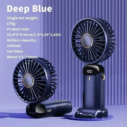 Rechargeable Portable Neck Fan With Mini Air Conditioner Cooling 14